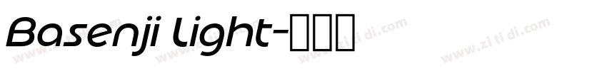 Basenji Light字体转换 Basenji Light字体转换